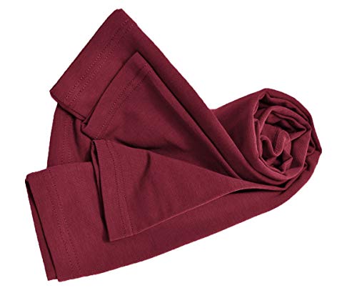 Natural Uniforms Women's Under Scrub Tee Crew Neck Long Sleeve T-Shirt (Burgundy, X-Large) - Image 5