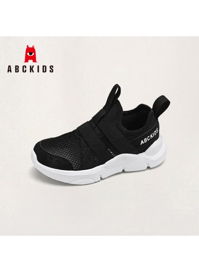 Abc Kids Kids Summer Mesh Shoes Boys Breathable Slip-on Casual Shoes Girls Sports Shoes 3351py Black Size 33 - Image 2