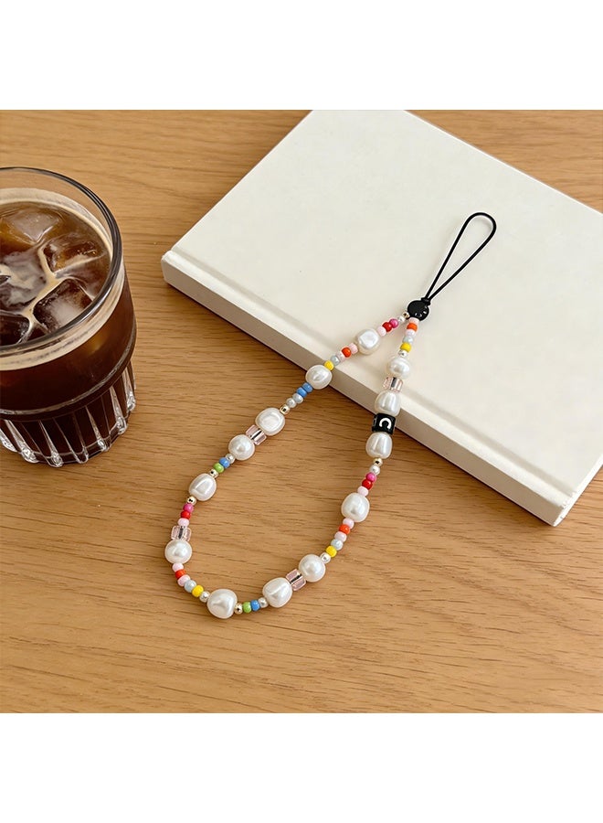 Beaded Mobile Phone Lanyard, Detachable Wrist Strap Lanyard, Phone Lanyard Phone Accessories for Women, Suitable for Camera and Mobile Phone Chain Pendants - Image 5