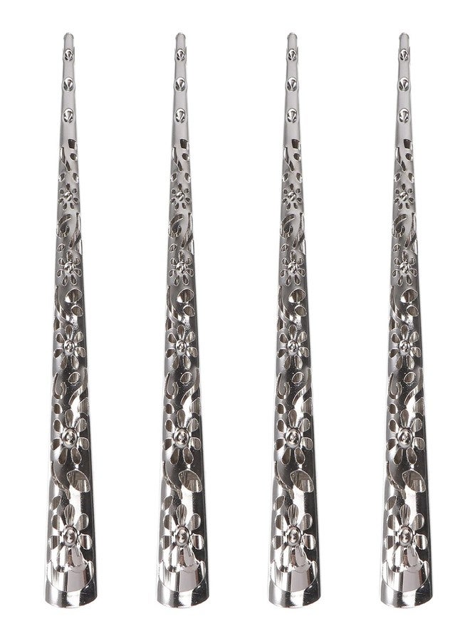 ifundom Billed Hair Clips, 4 Packs Hollow Style Hair Clip Rustproof Metal Alligator Curl Clips with Holes for Hair Styling, Hair Coloring - Image 2