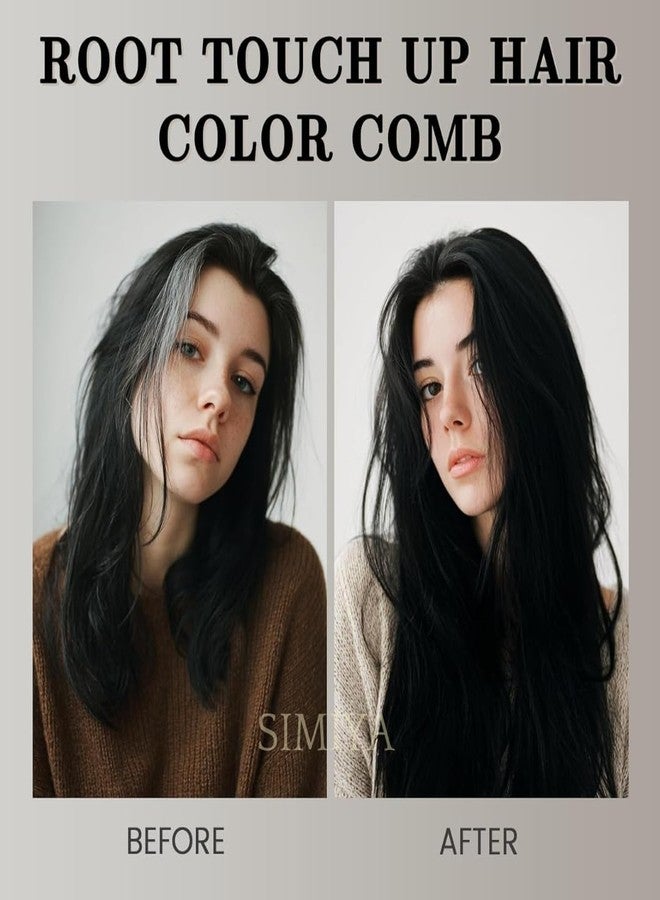 SIMIYA Hair Color for White Hair Coverage | Waterproof & Sweat-Proof | Easy Comb Applicator | Quick Root Touch-Up for Men & Women | Temporary Black Hair Color Pen | Pack of 1 - Image 2