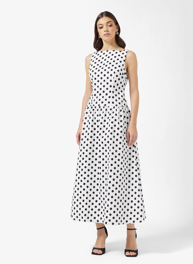 ELLA Polka Print Dress - Image 4