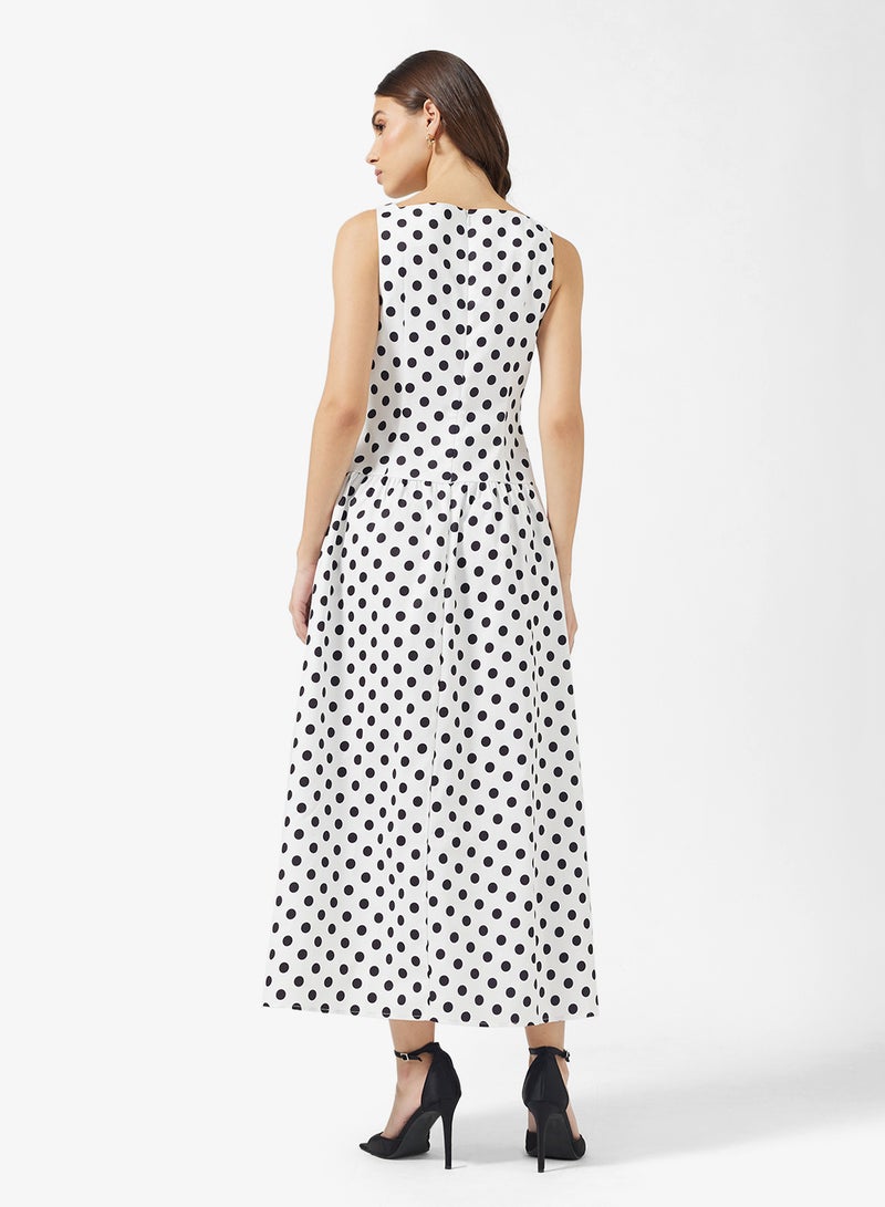 ELLA Polka Print Dress - Image 2