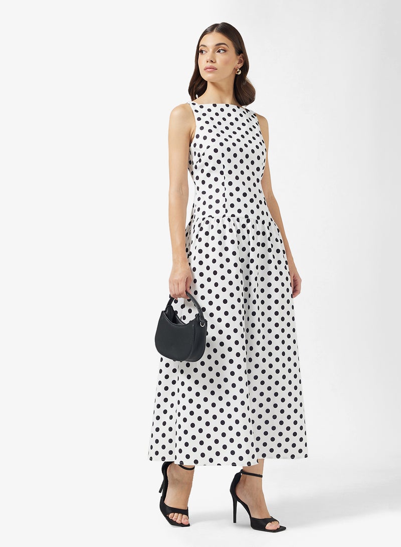 ELLA Polka Print Dress - Image 1