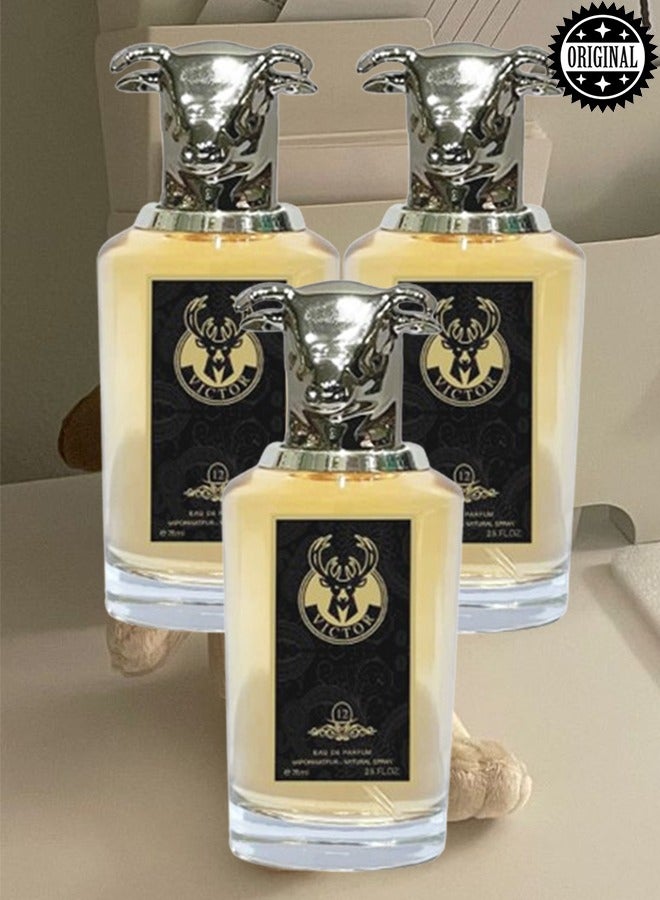 فيكتور 3 قطع عطر فيكتور رقم 12 75 مل - Image 1