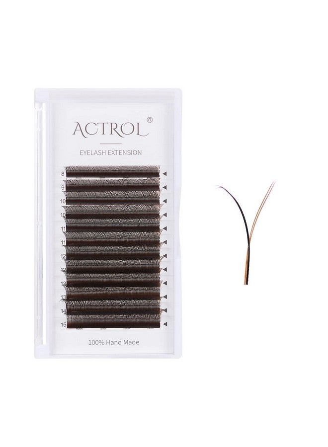 ACTROL Yy Eyelashes Extension Lashes Dark Brown D Curl 0.07Mm 815Mm Mixed Y Lash Volume Extension Easy Fans Y Shaped Premade Soft Eyelashes Supply - Image 1