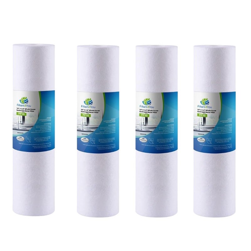 CFS  4 Pack PreFilter Cartridges Compatible with EV953440 Models  Removes Bad Taste and Odor  Whole House Replacement Filter Cartridge  10 Bowl Dropin Systems