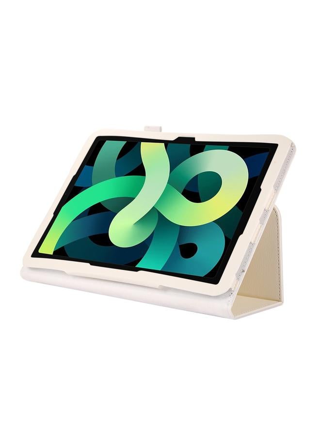 زبون حافظة لجهاز iPad 2025 / 2022 حافظة جلدية ذكية بملمس الليتشي مع حامل - Image 4