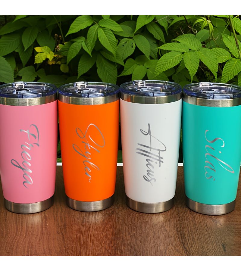 Black Sports Bottle 20 Oz Double Wall Stainless Steel Laser Engraved Leak Proof Gift - Image 5