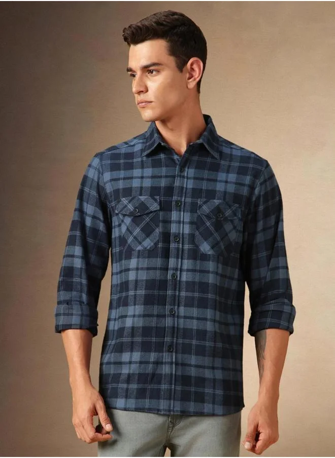 Dennis Lingo Plaid Flannel Long Sleeves Shirt by Styli