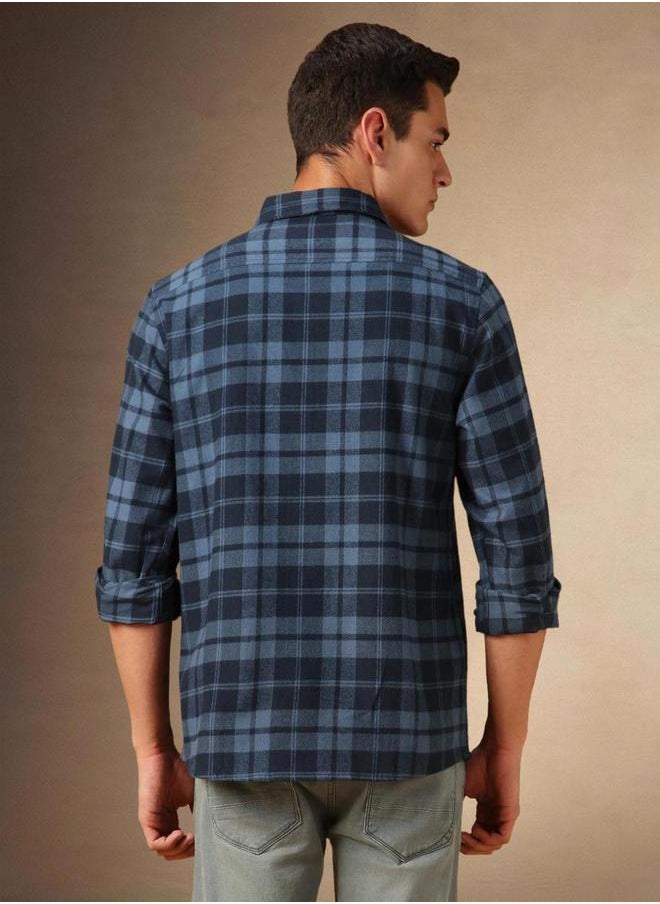Dennis Lingo Plaid Flannel Long Sleeves Shirt by Styli  - Image 3