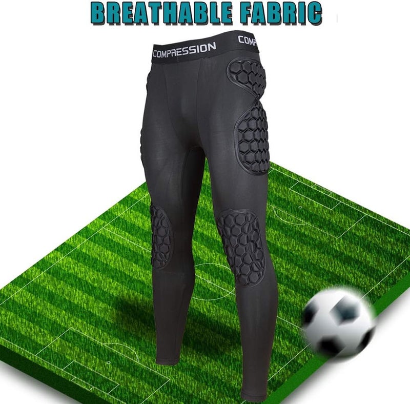 Shinestone Adult Men's Goalkeeper Armor BodyShield Padded Compression Shirt Pants and Short with Sponge Protector - Image 2