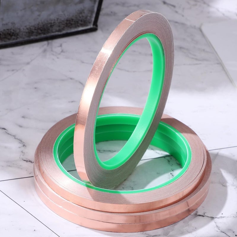 Copper Foil Tape 6.35mm x 20M Conductive Self Adhesive for EMI Shielding Guitar Stained Glass - Image 2