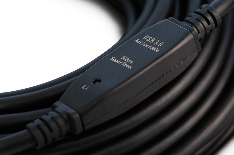 MutecPower 50 Feet Active USB Extension Cable 3.0 Male to Female with 2 Extension chipsets Signal Booster - Active Extension/Repeater Cord 15 Meters / 50 Feet (AC Power Supply Included) - Image 5