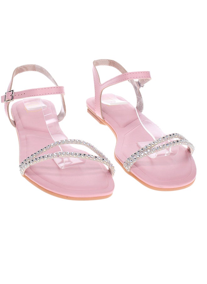 MOLEKINHA Embellished Back Strap Flat Sandals  - Image 4