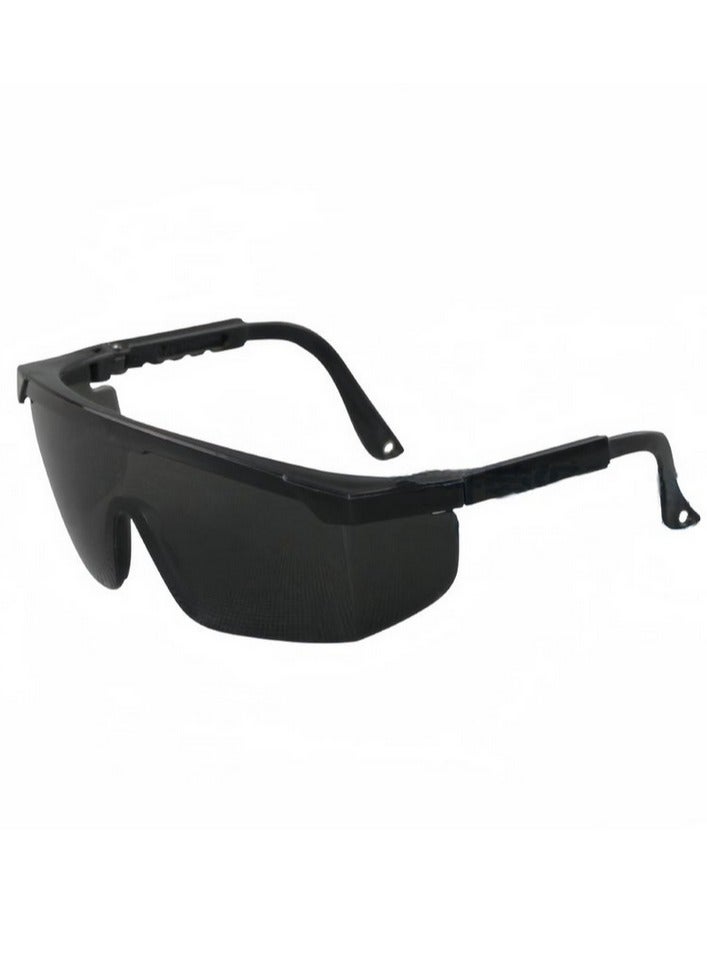 TEAKWOOD Semi-Rimless Shield Laser Safety Glasses, Black  - Image 1