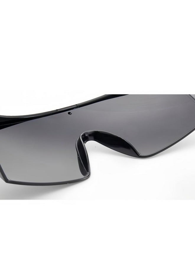 TEAKWOOD Semi-Rimless Shield Laser Safety Glasses, Black  - Image 3