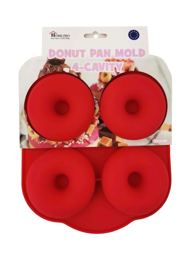 نيبمينينت قالب من السيليكون مكون 4 تجويفات أحمر 22.2x19.2x3سم - Image 3