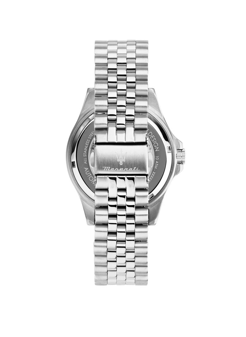 Maserati Sfida Automatic Silver Stainless Steel Blue Dial Watch R8823140011 - 44mm  - Image 4