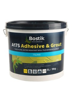 Bostik Bostik A175 Adhesive & Grout – 2-in-1 Ready-Mixed Tile Adhesive & Grout, Mould Resistant, Ideal for Kitchens, Bathrooms & Wet Areas.  - Image 1