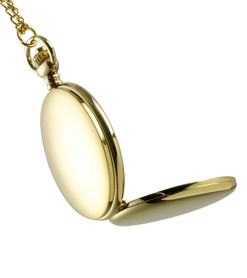 I-MART ساعة جيب عتيقة سلسة من I-MART مع سلسلة (ذهبي) - Image 4