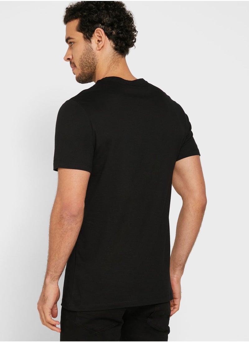 Seventy Five - Skull Rose Logo T-Shirt - Image 1