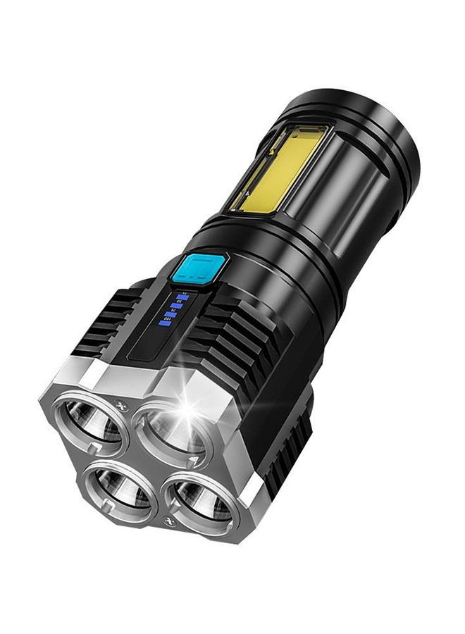 عربست مصباح يدوي LED ، مصباح شعلة صغير ، شعلة LED قابلة لإعادة الشحن USB ، 4 أوضاع إضاءة عالية ، مصباح جانبي قابل للماء قابل للتكبير ، مصباح قلم جيب محمول مدمج للاستخدام الداخلي والخارجي  - Image 1