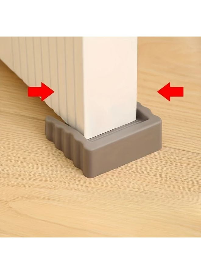 Grey Windproof Door Stopper Plastic Matte Safety Anti Collision Blocker - Image 4