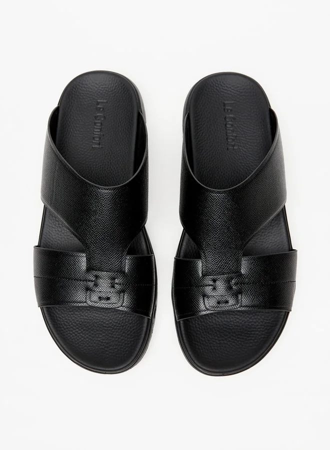 Le Confort Men's Solid Slip-On Arabic Sandals