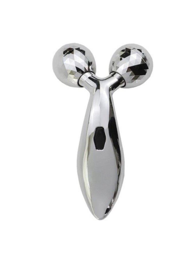 شاربدو أداة تدليك الوجه ثلاثية الأبعاد على شكل حرف Y فضي - Image 2