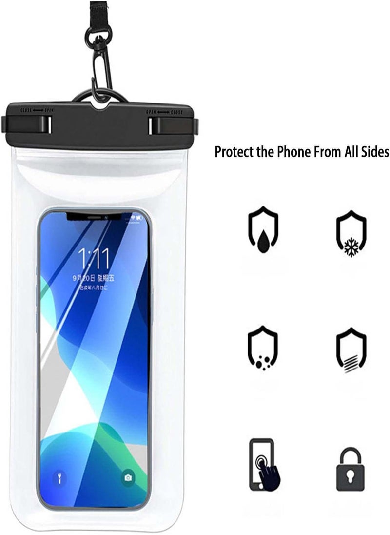 GGOOT - Waterproof Cell Phone Pouch, Universal Water Proof Dry Bag Case With Neck Lanyard, Waterproof Phone Pouch Compatible For Most Phones For Drifting Swimming Boating Water Beach And Snorkelling - Image 1