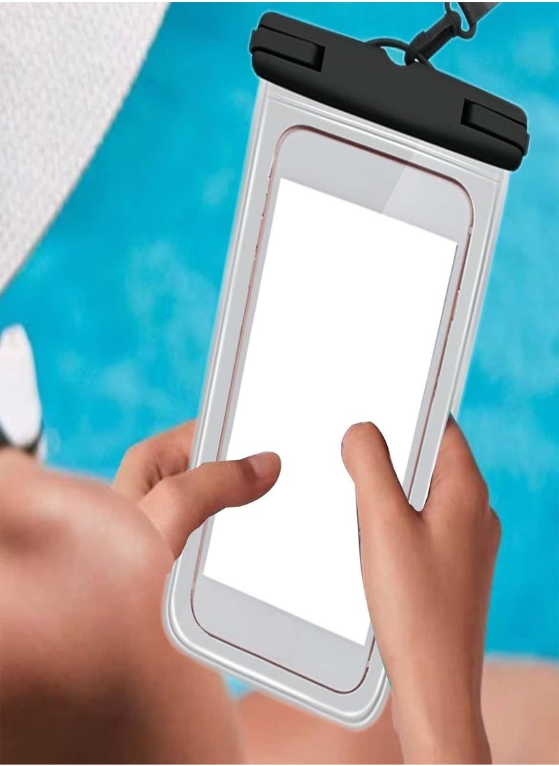 GGOOT - Waterproof Cell Phone Pouch, Universal Water Proof Dry Bag Case With Neck Lanyard, Waterproof Phone Pouch Compatible For Most Phones For Drifting Swimming Boating Water Beach And Snorkelling - Image 1