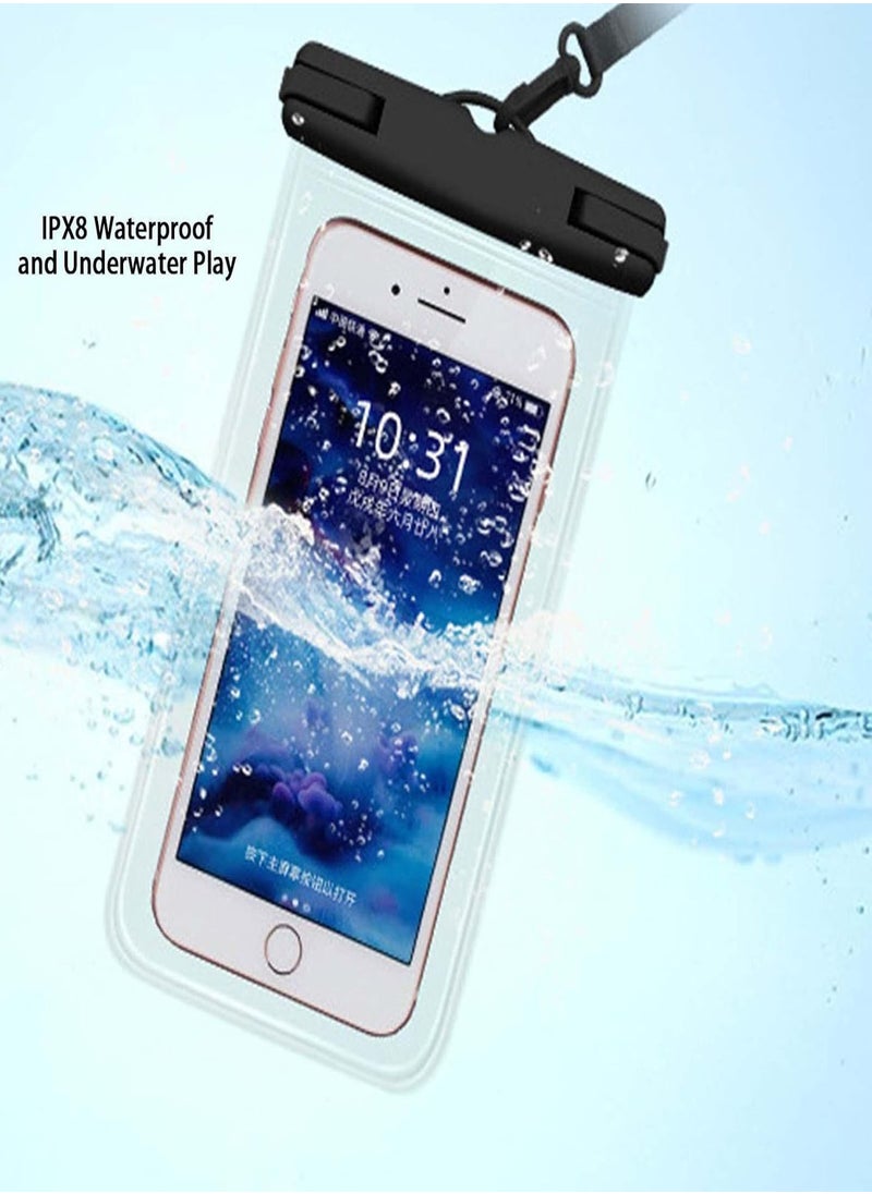GGOOT - Waterproof Cell Phone Pouch, Universal Water Proof Dry Bag Case With Neck Lanyard, Waterproof Phone Pouch Compatible For Most Phones For Drifting Swimming Boating Water Beach And Snorkelling - Image 1