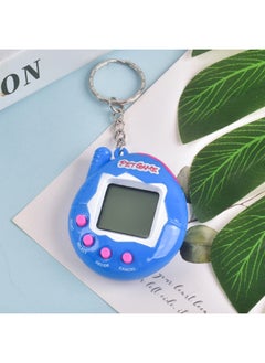 Generic Electronic Pet Machine To Develop Pet Game Machine Strange Handheld Mini Virtual Pet Electronic Machine-Color:Solid Color Blue (26g With Instructions)  - Image 1