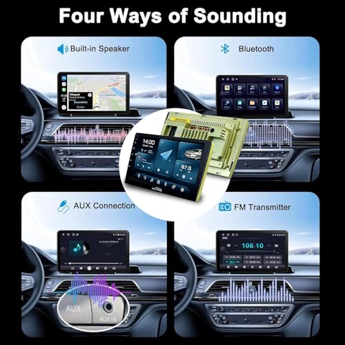 Audio Wheels 9" Android 13 Car Stereo for Maruti Swift 2011–17 | 2GB+32GB | 1280P IPS Display | Gorilla Glass | AHD Reverse Camera | with Dashboard Frame - Image 3