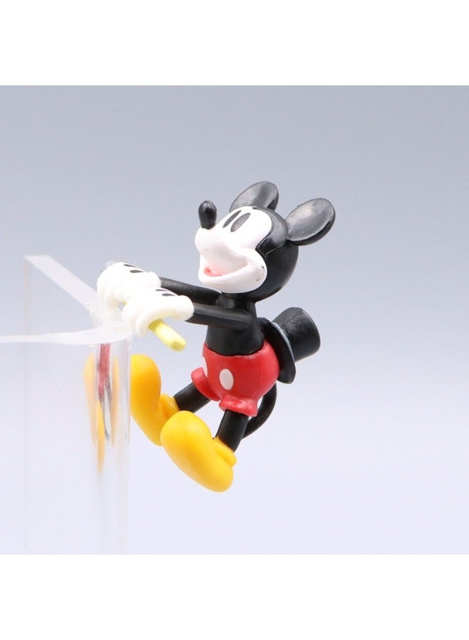 Hot Mouse Pluto Donald Duck U-button Doll Car Keychain Bag Accessories Pendant-color:Cup Edge Match Stick Mickey Single Doll  - Image 1