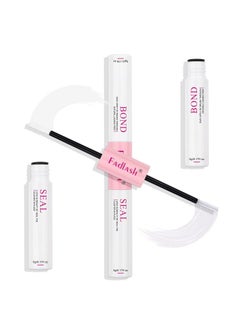 FADLASH FADLASH Lash Bond and Seal 10ml Individual Lashes Glue and Seal Super Strong Hold DIY Lash Extension Kit Hold 48-72 Hours Waterproof Cluster Lash Glue Eyelash Extension Kit  - Image 1