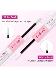 FADLASH FADLASH Lash Bond and Seal 10ml Individual Lashes Glue and Seal Super Strong Hold DIY Lash Extension Kit Hold 48-72 Hours Waterproof Cluster Lash Glue Eyelash Extension Kit  - Image 5