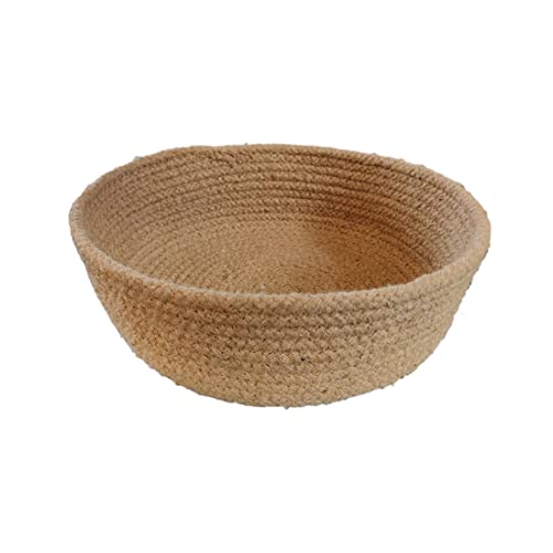 ATMAH Oatmeal Zeal Round Handwoven Natural Cotton Planter Basket(Set of 3) - Image 3