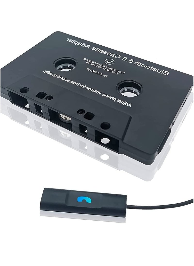Generic - BT Cassette Adapter for Car with Stereo Audio Wireless Cassette Tape to Aux Adapter Smartphone Audio Tape Converter - Image 1