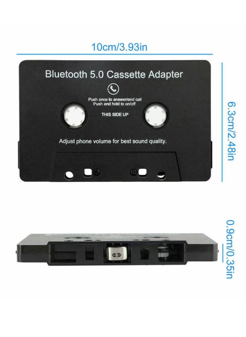 Generic - BT Cassette Adapter for Car with Stereo Audio Wireless Cassette Tape to Aux Adapter Smartphone Audio Tape Converter - Image 1