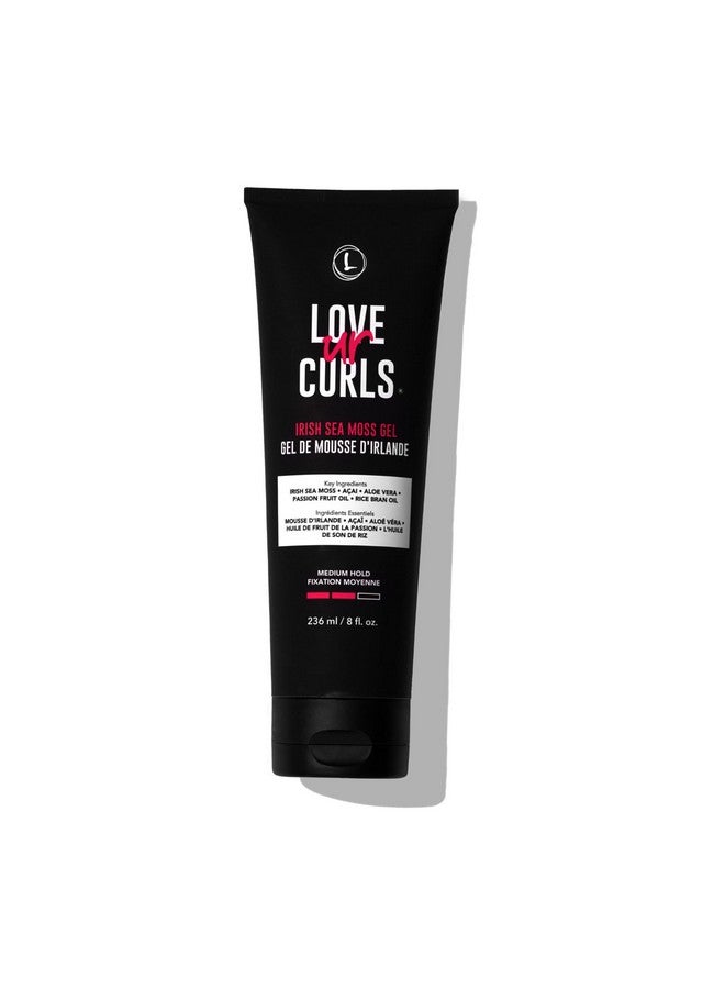 Love Ur Curls Irish Sea Moss Hair Gel, Medium Hold Hair Styling Curling Gel for Defined Curly Hair, Waves & Coils, Vegan, Cruelty Free, 236mL - Image 1