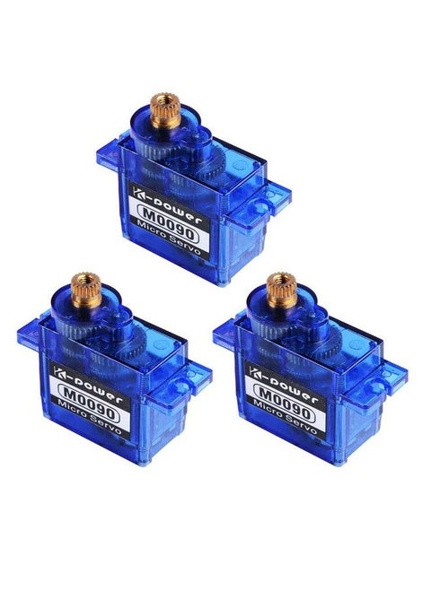 3Pcs M0090 9G Metal Gear Mini Servos 1.9Kg Torque Rc Servo Analog Servo Motor Micro Servo For Rc Model Car Robot Flight Controller Toy Product