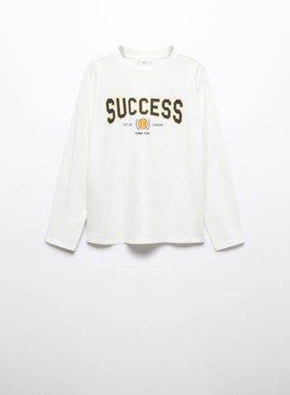 Kids Text Print T-Shirt