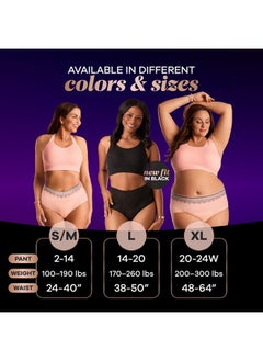 Always Discreet ملابس داخلية نسائية عالية الخصر لمرضى سلس البول وما بعد الولادة، مقاس صغير/متوسط، وردية اللون، ذات قدرة امتصاص قصوى، للاستخدام مرة واحدة، 12 قطعة (قد تختلف العبوة)  - Image 5