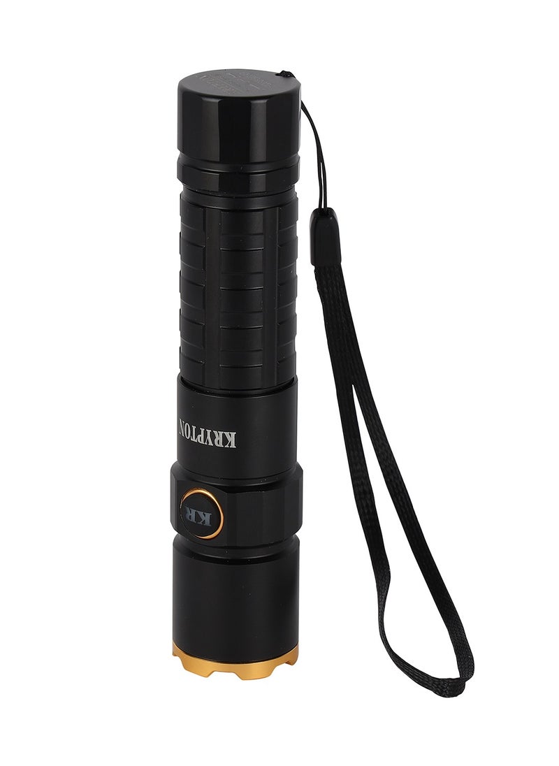 KRYPTON - Krypton Flashlight- KNFL5466, Aluminum Housing, 2500 lm/ High and Low Modes, Perfect for Indoor and Outdoor Use, Long Hours Continuous Working/ Lithium-ion Battery Torch Light, Type C Charging - Image 1