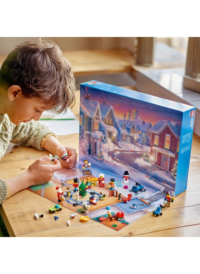 LEGO City Advent Calendar 2024, Countdown to Christmas Gift for 5 Plus Year Old Boys & Girls, with 24 Toy Surprises for Kids, Fun Characters Include Santa and Mrs. Claus Minifigures 60436  - Image 5