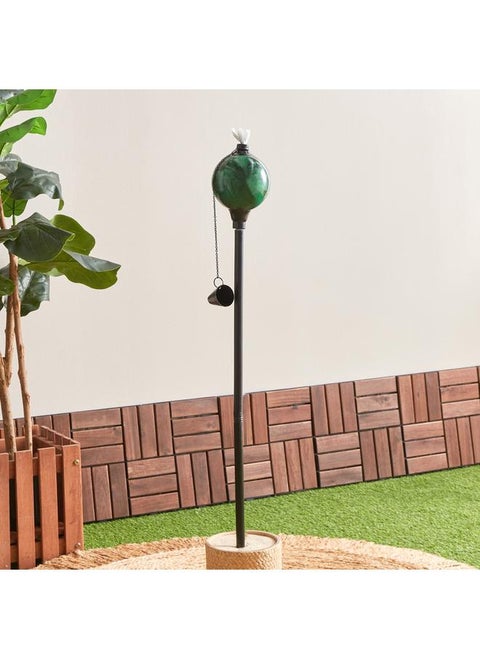 Glazing Ball Fibreglass And Metal Garden Torch 9X9X171 Cm