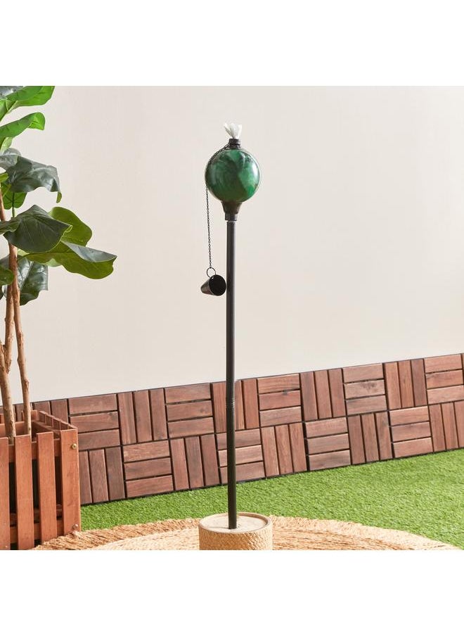 Eden - Glazing Ball Fibreglass And Metal Garden Torch 9X9X171 Cm - Image 1