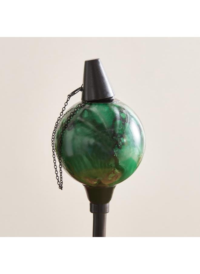 Eden - Glazing Ball Fibreglass And Metal Garden Torch 9X9X171 Cm - Image 1
